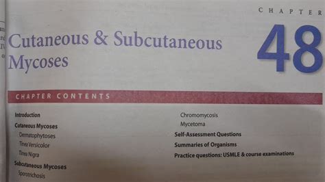 Cutaneous And Subcutaneous Mycoses MICROBIOLOGY YouTube