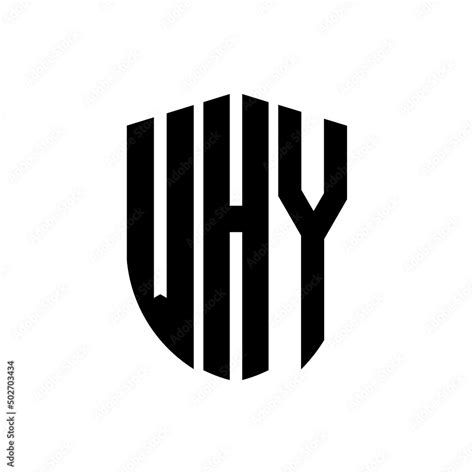 WHY letter logo design. WHY modern letter logo with black background ...