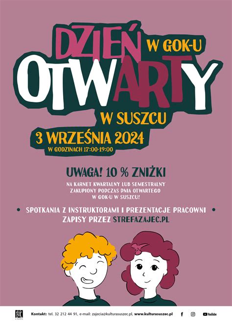 Nowy SEZON KULTURALNY 2024 2025 Gminny Ośrodek Kultury w Suszcu