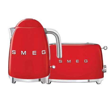 Smeg Red Retro Kettle And 2 Slice Toaster Bundle Casaluxe