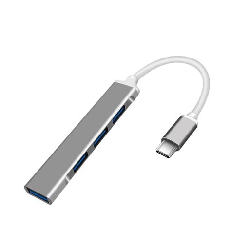 USB C 3.0 Hub 4 Port Type C To USB Hub Ultra Slim Portable Data Hub ...