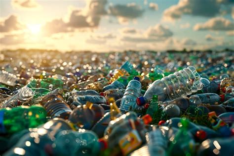 Premium Photo Vibrant Colored Bottles In A Stack Of Plastic Ready For