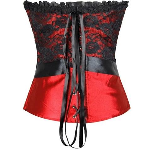 Corset Rojo Negro Margarita Sex Shop