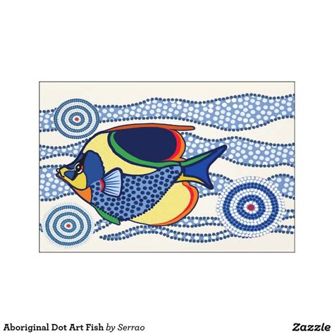 Aboriginal Dot Art Fish Canvas Print | Aboriginal dot art, Canvas ...