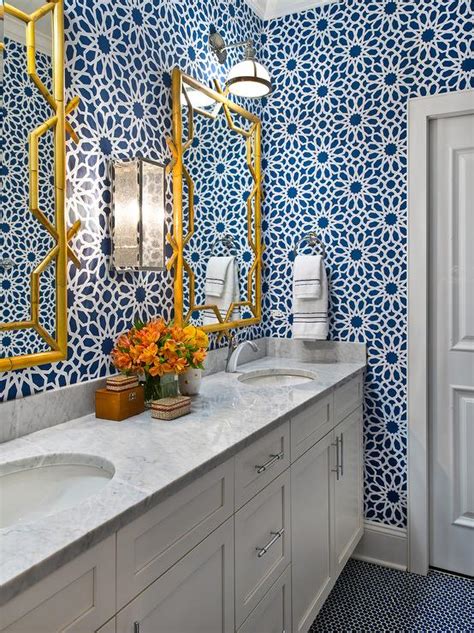 Moroccan Wallpaper Blue - Wall Design Ideas