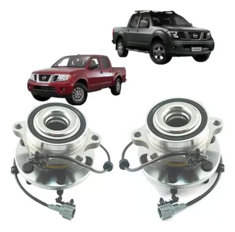 Par Cubo Roda Dianteiro Rolamento Nissan Frontier X C Abs