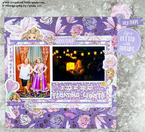 Disney Rapunzel Scrapbook Layout Project Idea