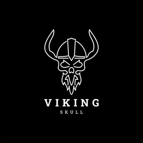 Plantilla Vectorial De Dise O De Logotipo Vikingo Vector Premium