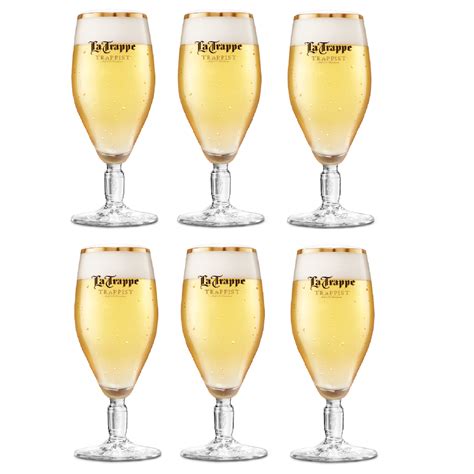 La Trappe Beer Glasses White Trappist 300 ml - 6 Pieces | Buy now at ...