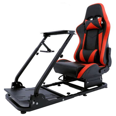 Anman Support De Cockpit De Course Avec Si Ge Rouge R Glable