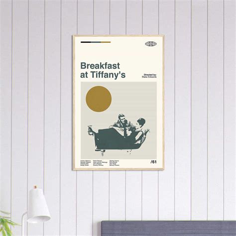 Breakfast At Tiffanys Poster, Breakfast At Tiffanys Print, Retro Movie ...