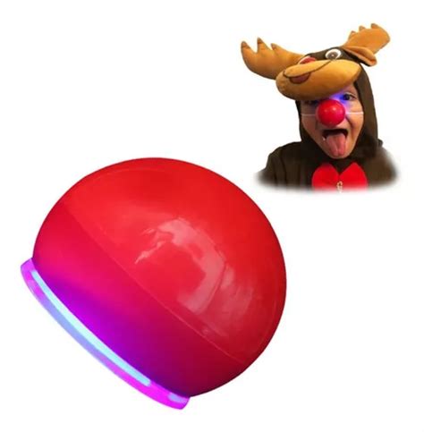 Nariz Luz Led Roja Clown Payaso Teatro Disfraz Navidad Mercadolibre