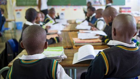 Students in a classroom in South Africa