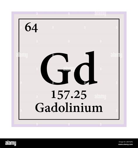 Gadolinium Periodic Table Of The Elements Vector Illustration Eps