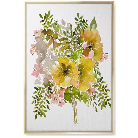 Yellow Floral Wall Art Shutterfly