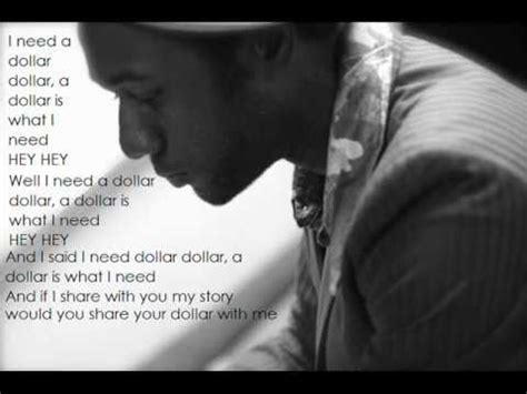 I Need A Dollar Aloe Blacc With Lyrics YouTube