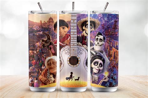 Coco 20oz Sublimation Tumbler Designs, Colorful 9.2 X 8.3 Straight ...