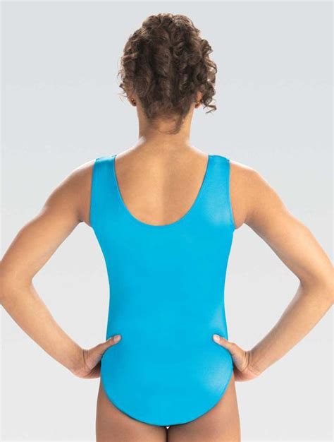 E Turquoise Shimmer Gym Leotard Gk Elite Sportswear Gymnastics