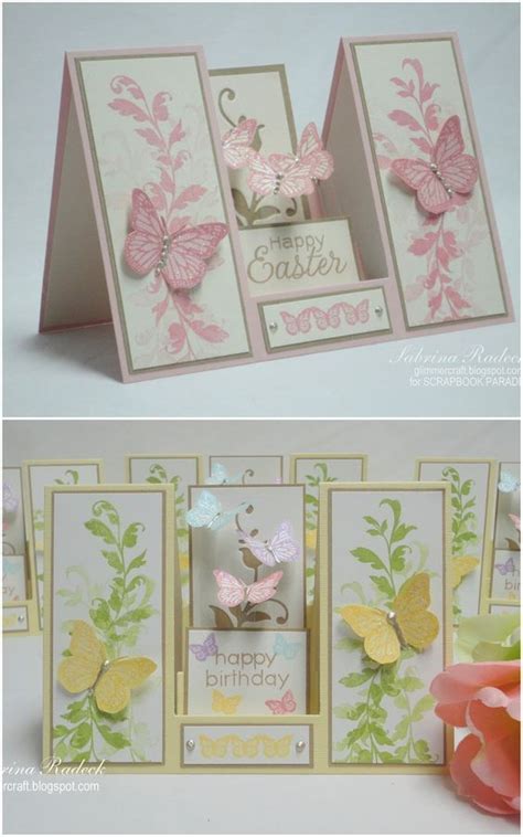 Aspiring To Creativity Double Sided Step Card Tutorial Step Cards