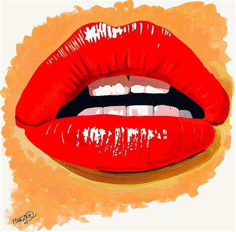 Cherry Lips Painting By Jack Hanzer Susco Fine Art America