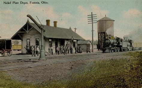 Postcards Train Depots Fostoria Area Historical Society