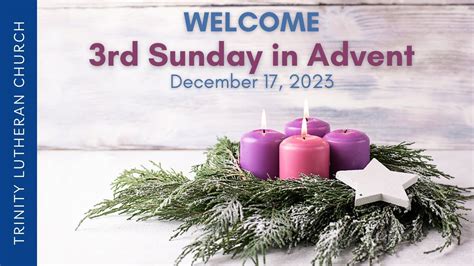 3rd Sunday In Advent December 17 2023 YouTube