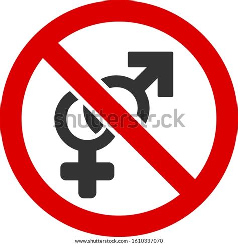 No Sex Vector Icon Flat No Stock Vector Royalty Free Shutterstock