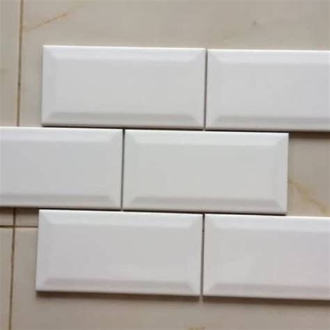 Jual Keramik 10x20 Mulia Bevel White Putih Signature Kw1 Kab