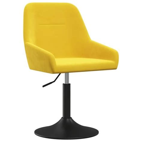 Yinn Chaise Pivotante De Salle Manger Jaune Moutarde Velours Ig