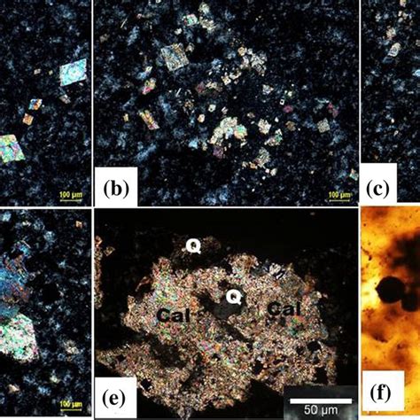 Photomicrographs Of Infrakrol Chert A Euhedral To Subhedral Crystals