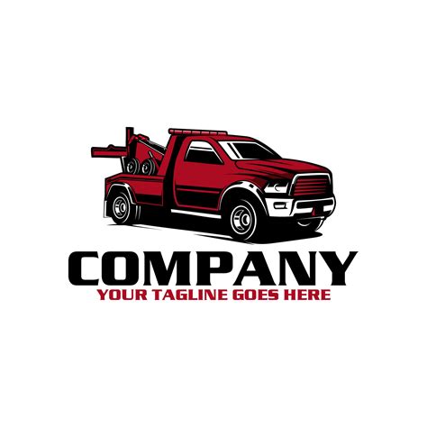 Towing Truck Logo Vector Art At Vecteezy