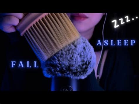 ASMR Fluffy Mic Brushing Fall Asleep Brain Massage Asmr For Sleep