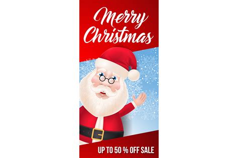 Merry Christmas and Fifty Percent off Sa Graphic by pch.vector