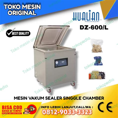 Jual Mesin Vakum Sealer Kemasan Hampa Udara DZ 600 S HUALIAN Jakarta