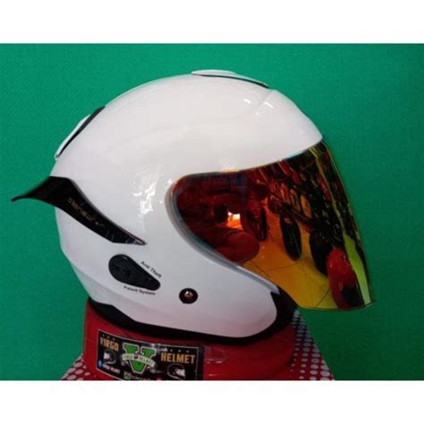 Jual Helm Kyt Kyoto Solid White Visor Venom Spoiler Paket Ganteng