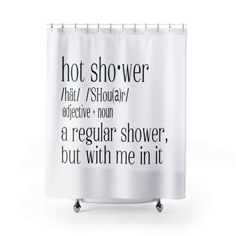 Shower Curtain Hot Shower Me In It Bath Liner Shower Etsy