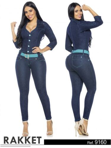 Rakket Jeans Enterizo Colombianos Push Up Levanta Cola Butt Lift Size