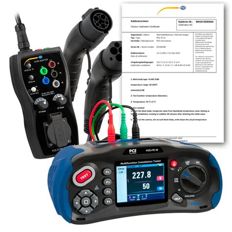 Electric Vehicle Ev Tester Ev Test Pce Evse Kit Ica Incl Iso Cal