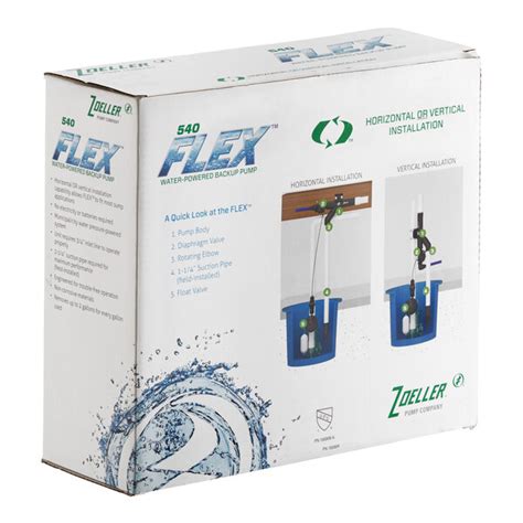 Zoeller 540 0005 Flex Water Powered Emergency Backup Sump Pump System