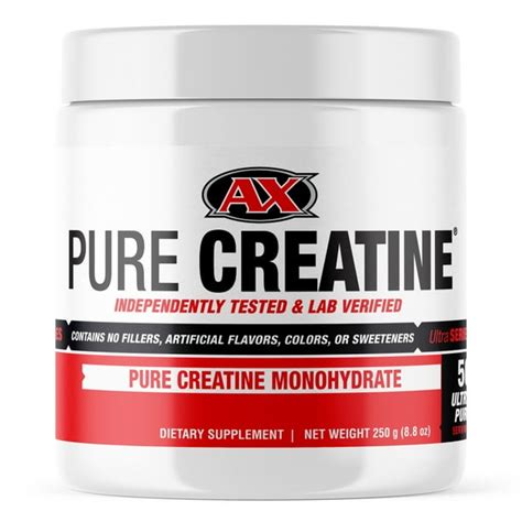 Ax Pure Creatine Powder Micronized Creatine Monohydrate Vegan Friendly Pre Workout For Women