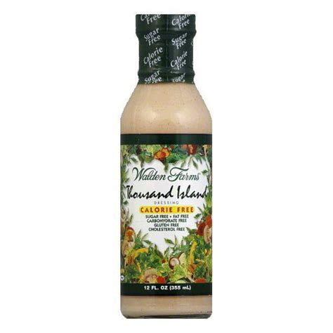 Walden Farms Salad Dressing 1000 Island Sugar And Calorie Free No Carb