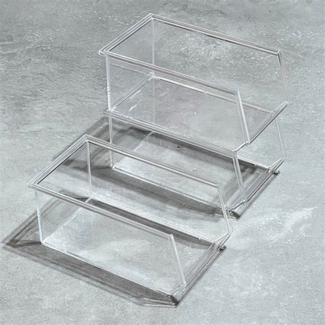 Set Of Daiso Clear Stackable Storage Furniture Home Living Home