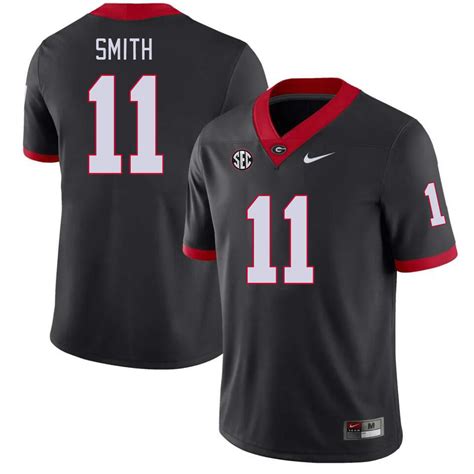 Georgia Bulldogs Youth Arian Smith #11 Red Stitched College UGA ...