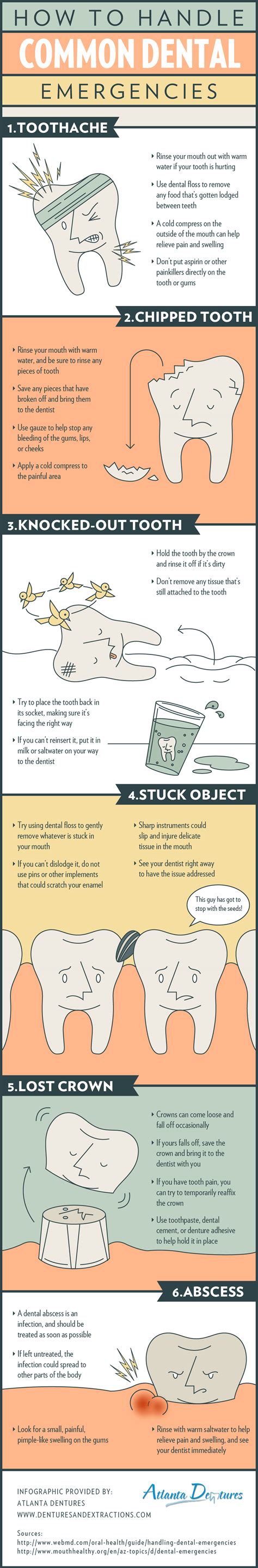 A Quick Guide To Handling Common Dental Emergencies Infographic