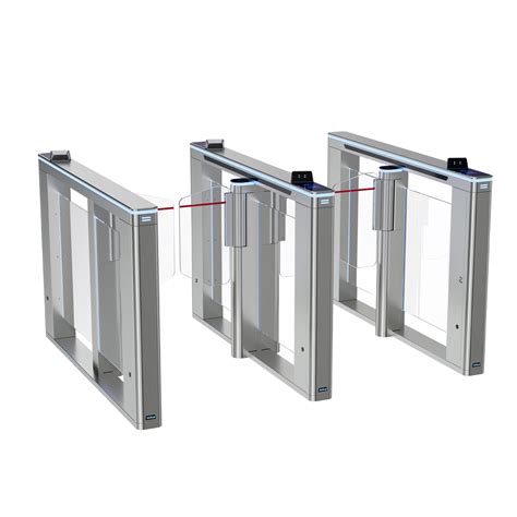 Qr Code Reader Turnstile Gate Swing Barrier Gate Fast Speed Pedestrian