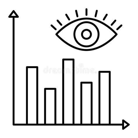 Monitoring Outline Icon Element Of Data Protection Icon With Name For