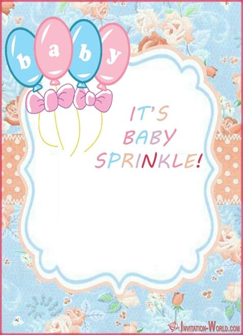 Baby Sprinkle Invitation Templates Invitation World