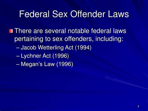 Ppt Sex Offender Registration And Notification In Indian Country Powerpoint Presentation Id
