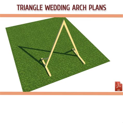 Triangle Wedding Arch Plans Diy Wedding Arbor Plans For Etsy