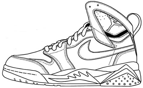 Michael Jordan Shoes Coloring Pages